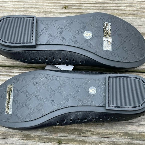 Vionic Women Shoes Black Leather Upper ORTHAHEEL Sandal Bow Ballet Size 5US 36EU - Picture 8 of 9